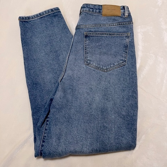 vero moda zoe super high waist mom denim jeans - Picture 5 of 14